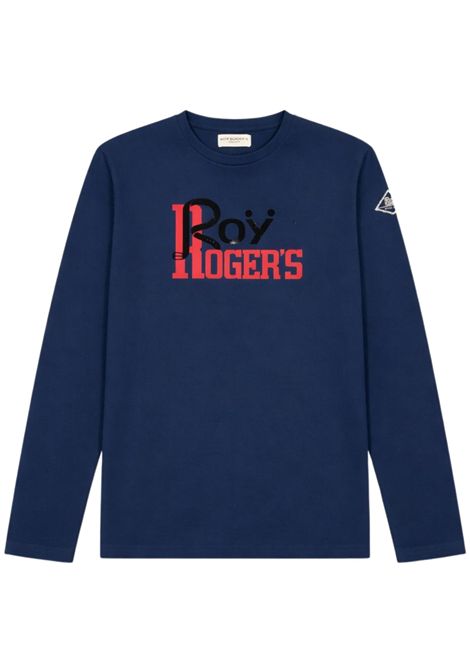 Blue cotton T-shirt for children ROY ROGER'S | F104003885/SUBLU
